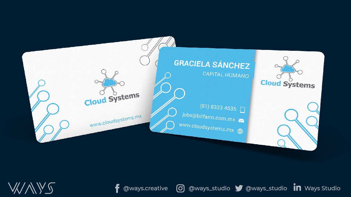ways_studio's tweet image. #Diseño &amp;amp; #Impresión Tarjetas de presentación para Cloud Systems
✔️Diseño
✔️Impresión a 2 lados
✔️Esquinas redondeadas
✔️Laminado mate
Cotiza inbox o whatsapp 8125676640

#impresiónenmonterrey #tarjetasdepresentación #papeleríaimpresa #diseñoenmonterrey  #ways #ourclients