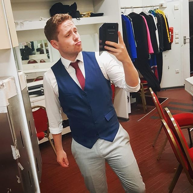DavidRibiMusic's tweet photo. Another day, another ship, another show! @triptonicuk @pandocruises #triptonic #cruiselife #guestents #singer #harmonygroup #vocals #waistcoats #selfie #showready #4showsin2days #quickturnaround #letsdothis https://t.co/V57gDx4ccf https://t.co/O3fNQEJzME
