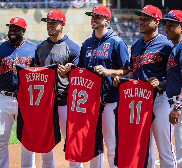 JOLaMaKina's tweet photo. ⭐️All Stars⭐️ #LaMaKina #JakeOdorizzi #Polanco https://t.co/Idp7TwE4GD