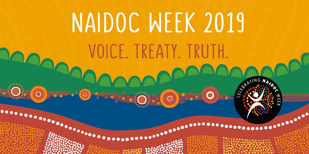 naidocweek's tweet image. Happy National NAIDOC Week! 

This year’s theme ‘Voice. Treaty. Truth. Let’s work together for a shared future’ acknowledge the elements to reform set out in the Uluru Statement.

Find out more about at naidoc.org.au 

#NAIDOC2019 #NAIDOCWeek #VoiceTreatyTruth