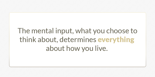 The mental input, what you choose to think about, determines everything about how you live.

choosetowinbook.com