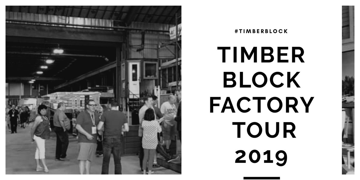 timberblock's tweet photo. People from all over Canada &amp; the USA saw just how the magic happens during our 2019 Factory Tour in Mascouche, Quebec  #timberblock #patentedprocess #factorybuilt https://t.co/5aWZHbtaHt