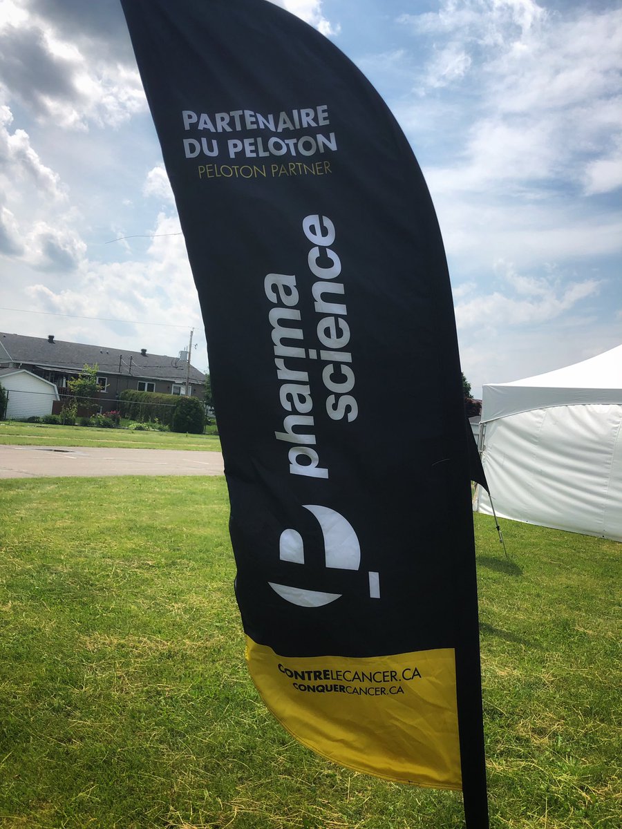 _Pharmascience_'s tweet photo. C’est finalement une belle journée sous le soleil!  
It's finally a beautiful sunny day!

#cycloDefi #cancer https://t.co/NptKEM2PxR