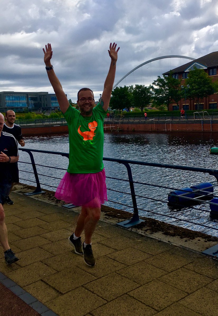 TediousTeam's tweet image. Congratulations to @This_is_Andyy on his 50th parkrun this morning. The lads came together at Tees Barrage parkrun to celebrate. The new team flag was unveiled too.