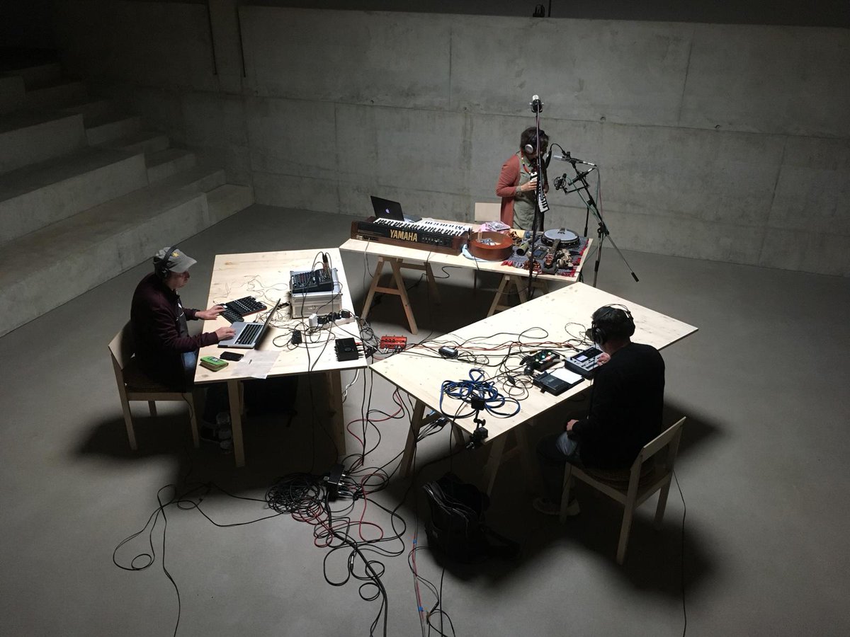 trestlerecords's tweet photo. Haus Für Musiker -
One Day Band session 1 of three this week.
With @minigurke #stefanschwander #dariyamaminova
#düsseldorf #electronicmusic #improvisation #experimentalmusic #onedayband #hombroich #collaboration https://t.co/e4logco0aU