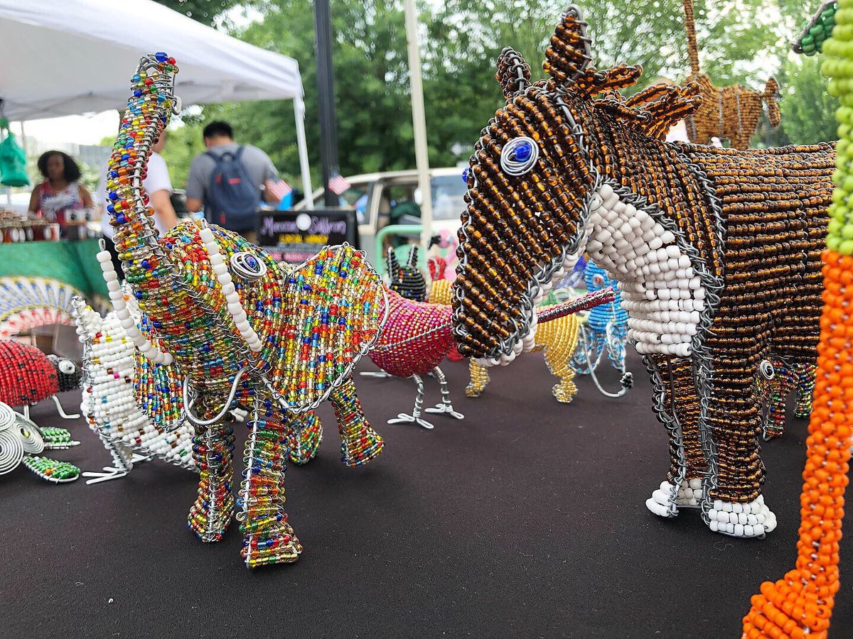 EasternMarketDC's tweet photo. Check out these miniature handmade beaded animals made by South African artists, sold here by Haruns!!!
#easternmarketdc #farmersmarket #capitolhilldc #supportsmallbusiness #shoplocal #buylocal #handmade #handmadeobjects #animalart #creativeanimalart #handmadebeadedjewelry https://t.co/dNBq6qLorx