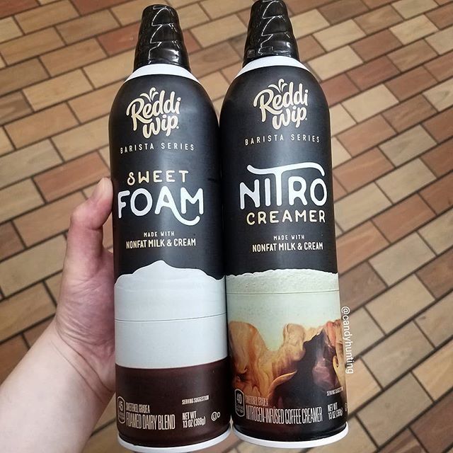 Candy Hunting on X: Holy shit!! - What I exclaimed out loud when I  finally found these new Reddi Wip Barista Series creamers. The new Sweet  Foam and Nitro Creamers have been