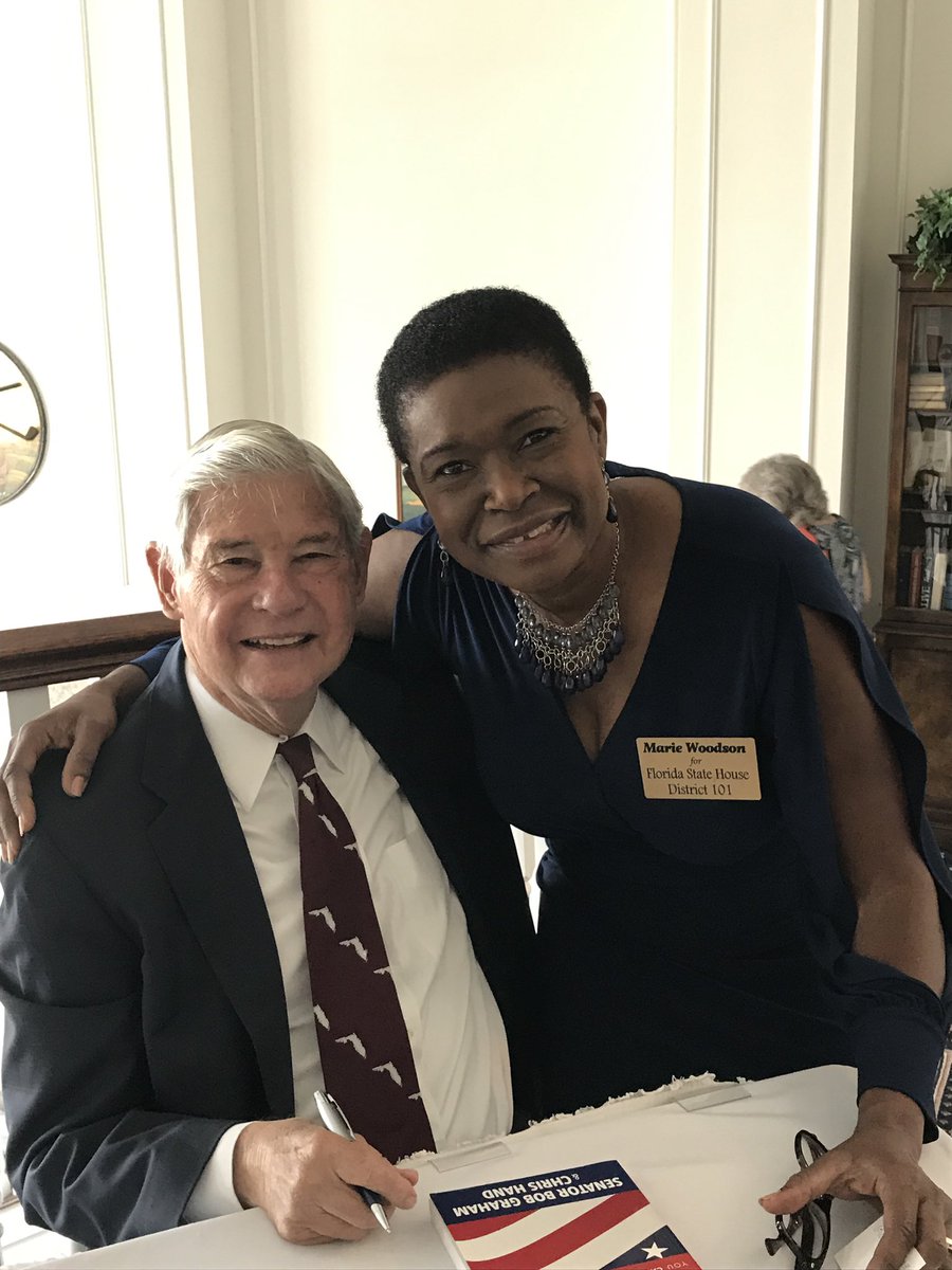 Two great leaders from South Florida, former U.S. Senator Bob Graham and Congresswoman Debbie Mucarsel-Powell.
#TeamWoodson #FLHD101