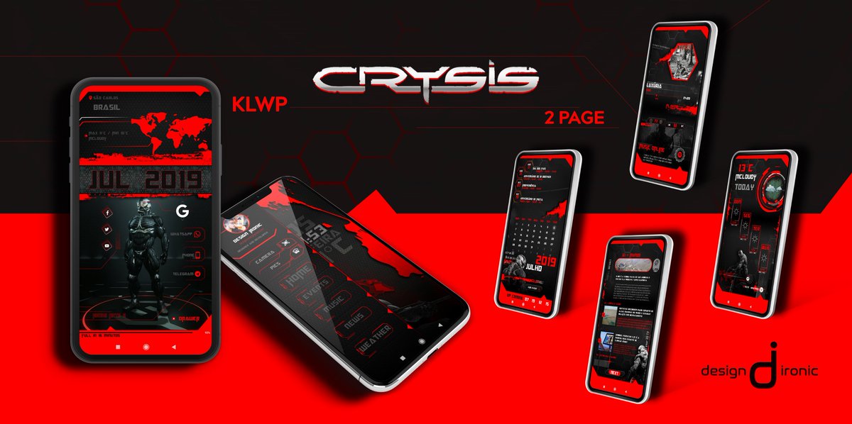 design_ironic's tweet image. KLWP 2 page in launcher, donate paypal and get the link.
 + info by message...
#kustom #DesignUnique