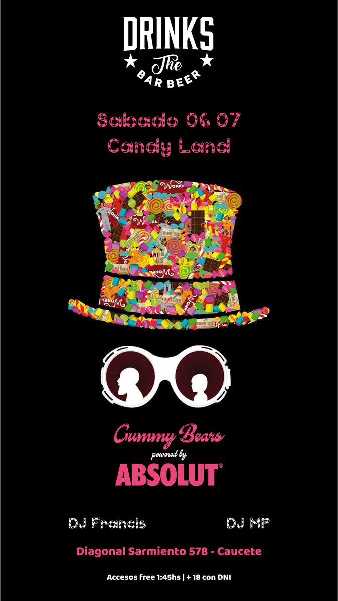 DRINKSBarBeer's tweet photo. Hoy tiramos el barcito por la ventana!! 🎉🚀

#DRINKSTheBarBeer #GUMMYBears https://t.co/TN3apeAHCj