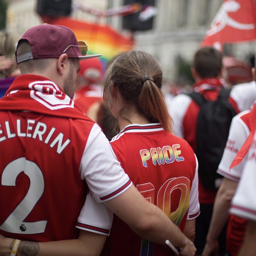 Thanks for flying our flag high at #PrideInLondon 

#ArsenalForEveryone - and it always will be 🔴