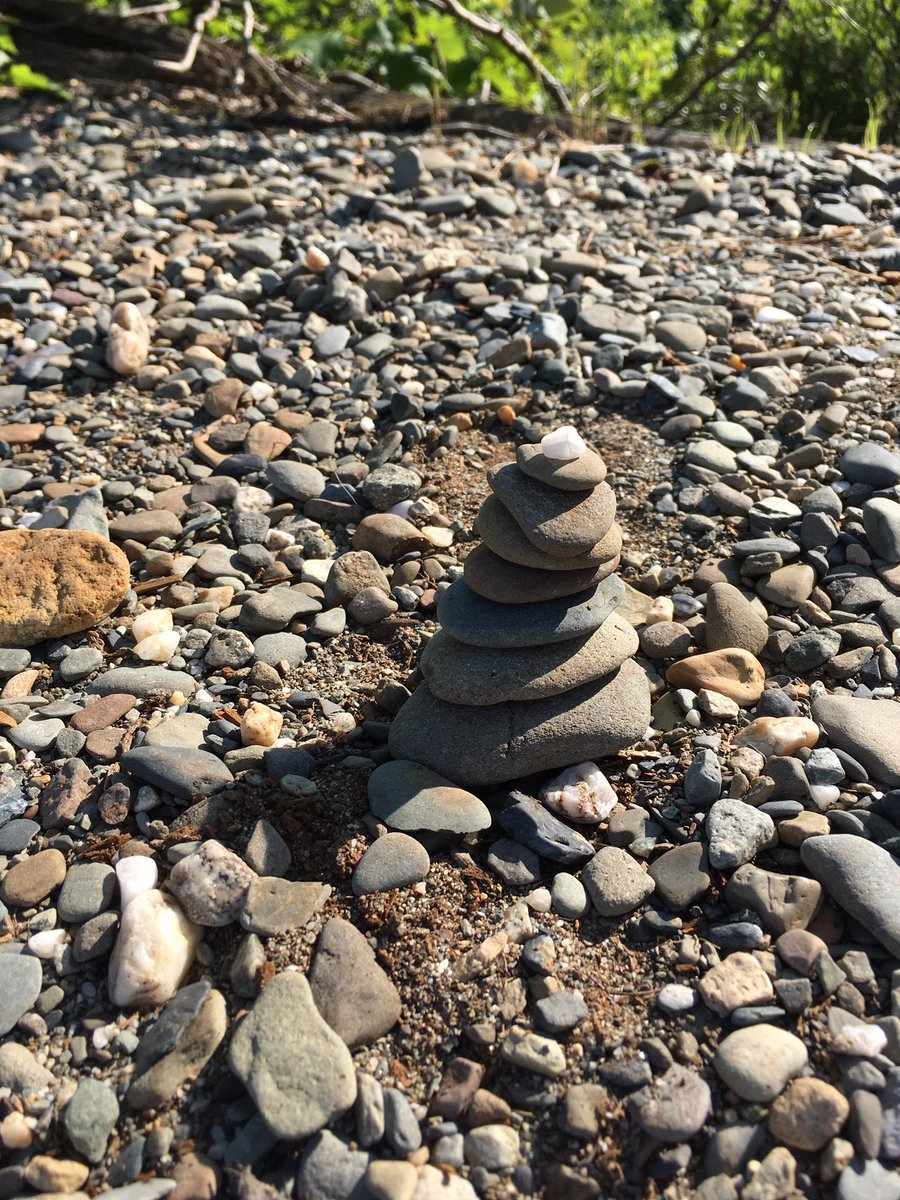 CharIsWriting's tweet image. Quiet compulsion 
Too warm to fight the
Cool stones calling
Begging fingertips  
On instinct 
They know just where to touch
Scratching these
Stacking those 
Smiling as I wonder

Whose footsteps 
She’s always asking to follow.

cln

#compulsion #trailmagic #cairns #ThingsIDo