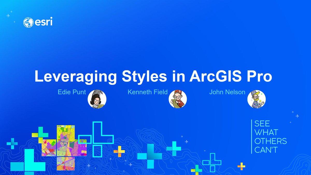 kennethfield's tweet photo. Join @epunt, @John_M_Nelson and I for a brand new session "Leveraging map styles", in which we'll be showing you how to make your maps more stylish with ArcGIS Pro styles. Tues 14:30 Room 01A/B #EsriUC #mapsmarter https://t.co/RDSxZPh2yl
