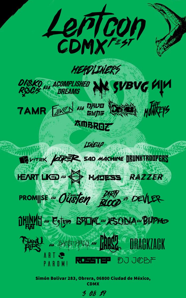 metamorphosismx's tweet photo. El 3 de octubre la CDMX va a arder con este tremendo evento! Se estará presentando una artista de casa junto a un cartel nacional del más alto calibre! @Rosstep2 los quiere ver ahí familia!
#MetaFam #MetamorphosisMx #CaptureSouls #MexSomeNoise #SupportYourLocals https://t.co/O6oKqfCBC3