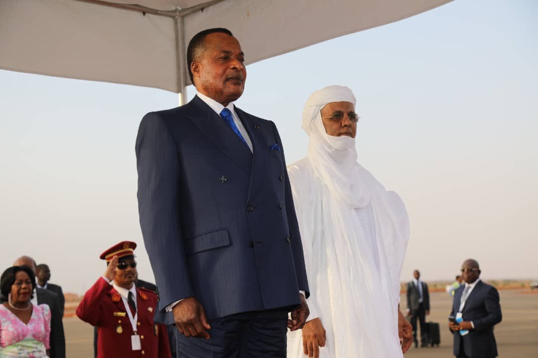 Le Président de la République SEM Denis Sassou N’Guesso est arrivé ce 6 juillet 2019 à #Niamey pour le 33e sommet de l’UA consacré au lancement de la ZLEC.  <a href="/LuneOko/">lune oko</a>