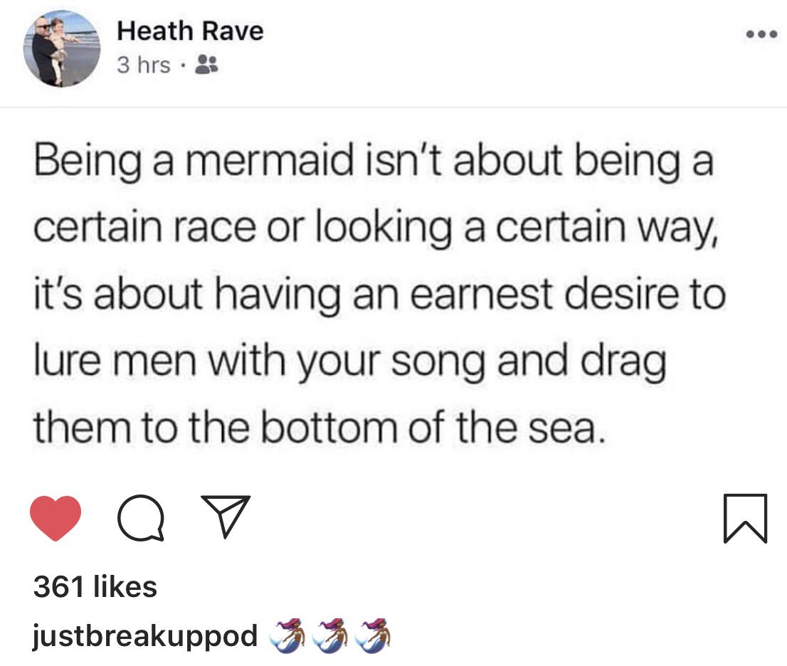 prettywhitejaws's tweet photo. I feel so seen right now. 👀 #imreallyamermaid https://t.co/OC948MMQEn