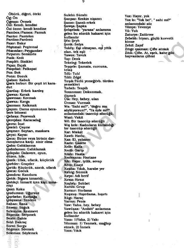 “Diyarbekir Türkçesi”nden ilginç bir derleme yapılmıştır. Dikkatle okumanızda fayda vardır.

Yakın zamanda yitirdiğimiz (28 kasım 2018) tarihinde kaybettiğimiz değerli Kürt yazar Mistefa Gazî’yi saygıyla anarak.