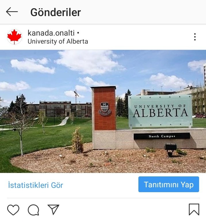 #instagram sayfamızda Alberta Üniversite hakkında bilgili gönderdimizi yayımladık okuyup, beğenmeyi unutmayın 🇨🇦🤗
#k16grup #Kanada #Alberta #Üniversite #AlbertaUni