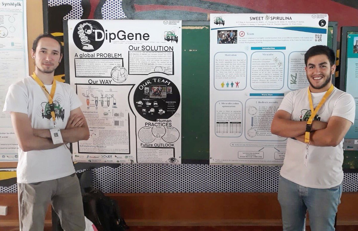 German MeetUp in Düsseldorf😎 If you are here, just find us to get more details about both our projects and discuss the most important issues in the field of synthetic biology😉

#igem2019 <a href="/BIOTEC_TUD/">Biotechnology Center (BIOTEC) of TU Dresden</a> <a href="/CRTDpress/">CRTD</a> <a href="/BCUBE_TUDresden/">B CUBE - Center for Molecular Bioengineering</a>