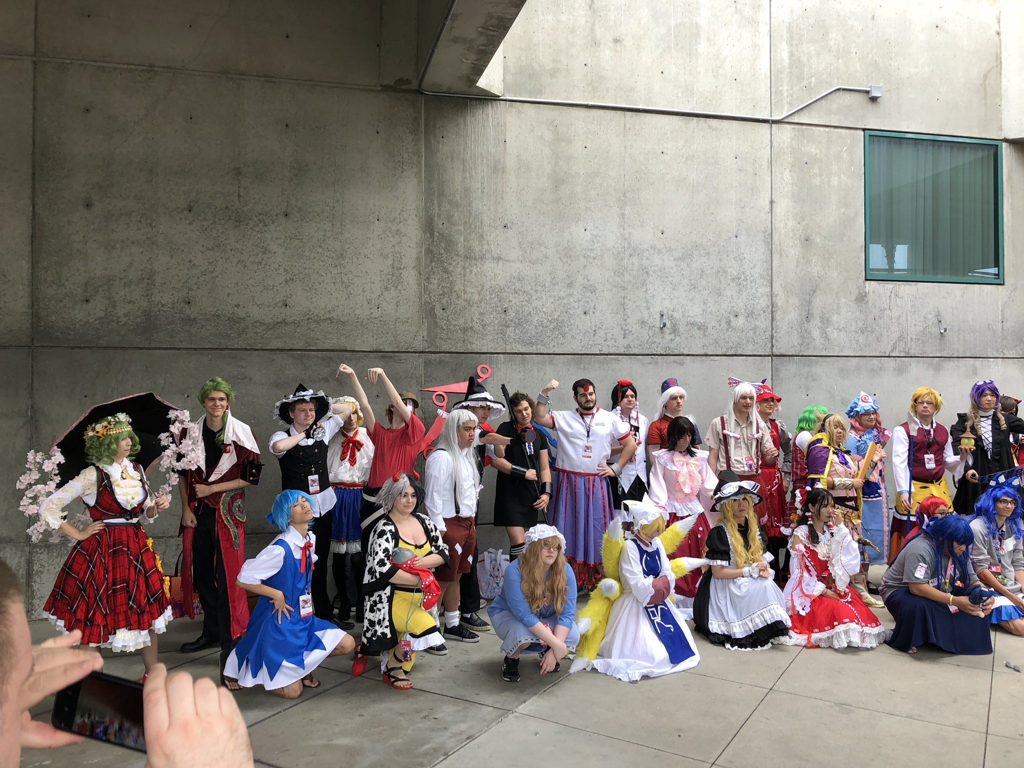 Chainsaw Man cosplay gathering at anime expo chibi 2022