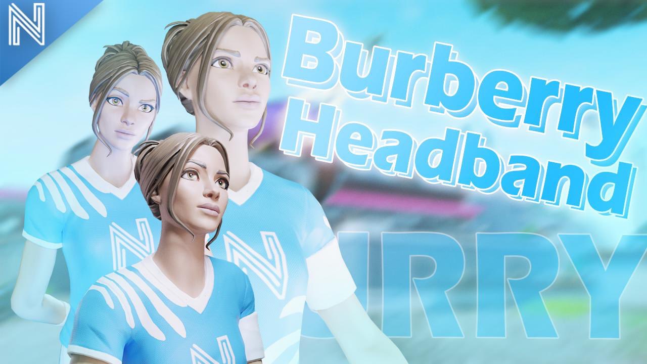 Burberry headband text top