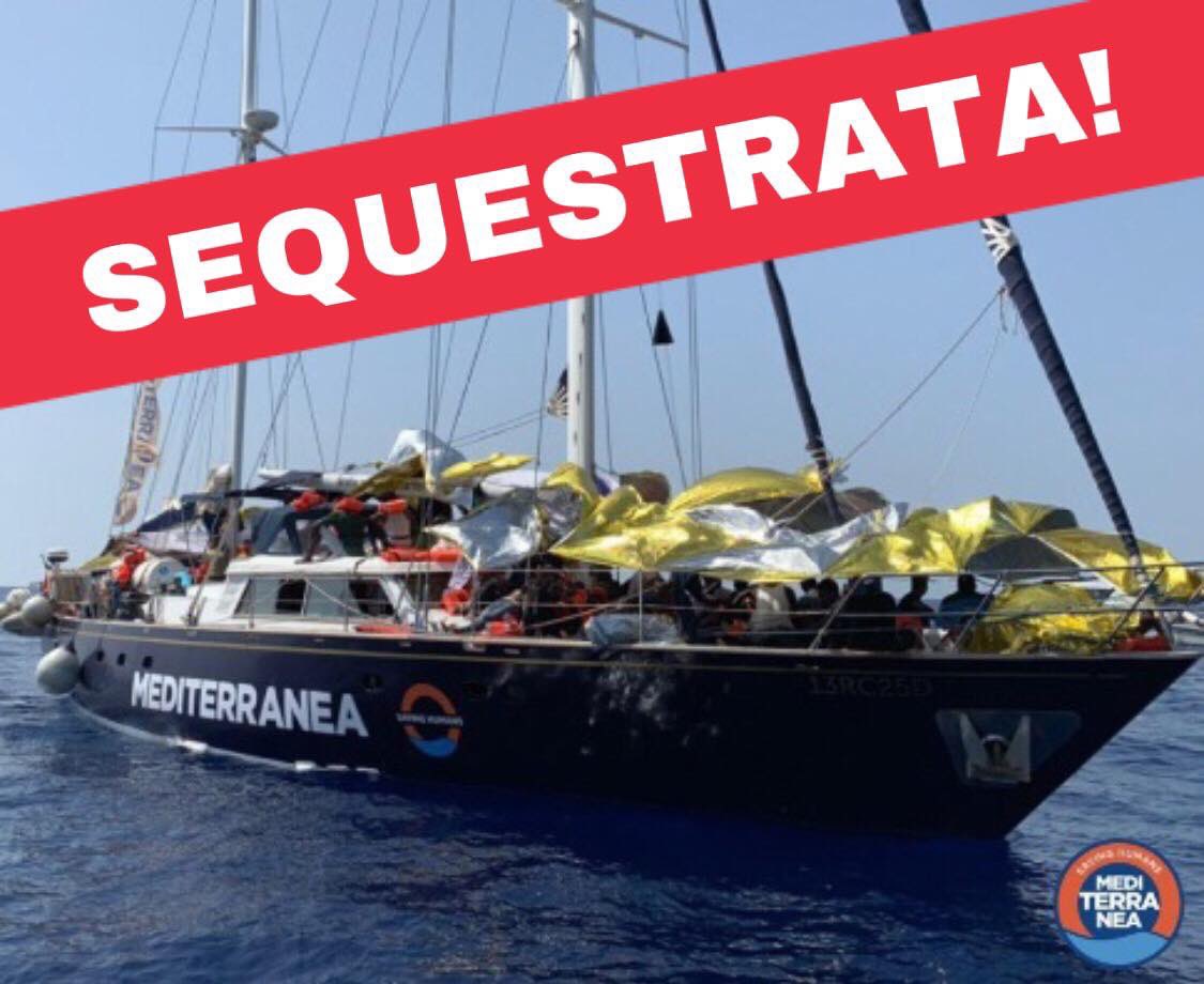 ❌ La Finanza sta effettuando sequestro penale preventivo della nave dei centri sociali. Bene.