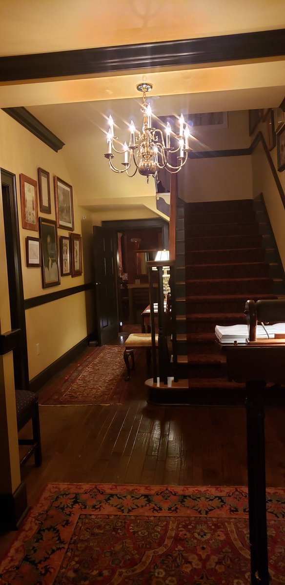PghLesbian24's tweet photo. Celebrating 16 years of #lesbian love at an Inn built in 1794. Very #GentlemanJack like. #lesbians #earlyanniversary #fancymeal https://t.co/LazobqI7to