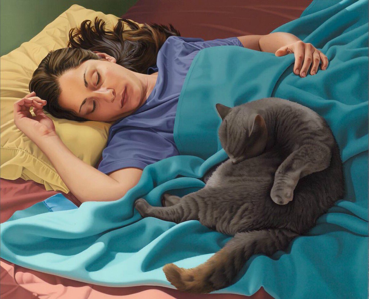 Почему кошки спят со мной. Спать с котом в обнимку. Кот-подушка. Девушка с котом на кровати.