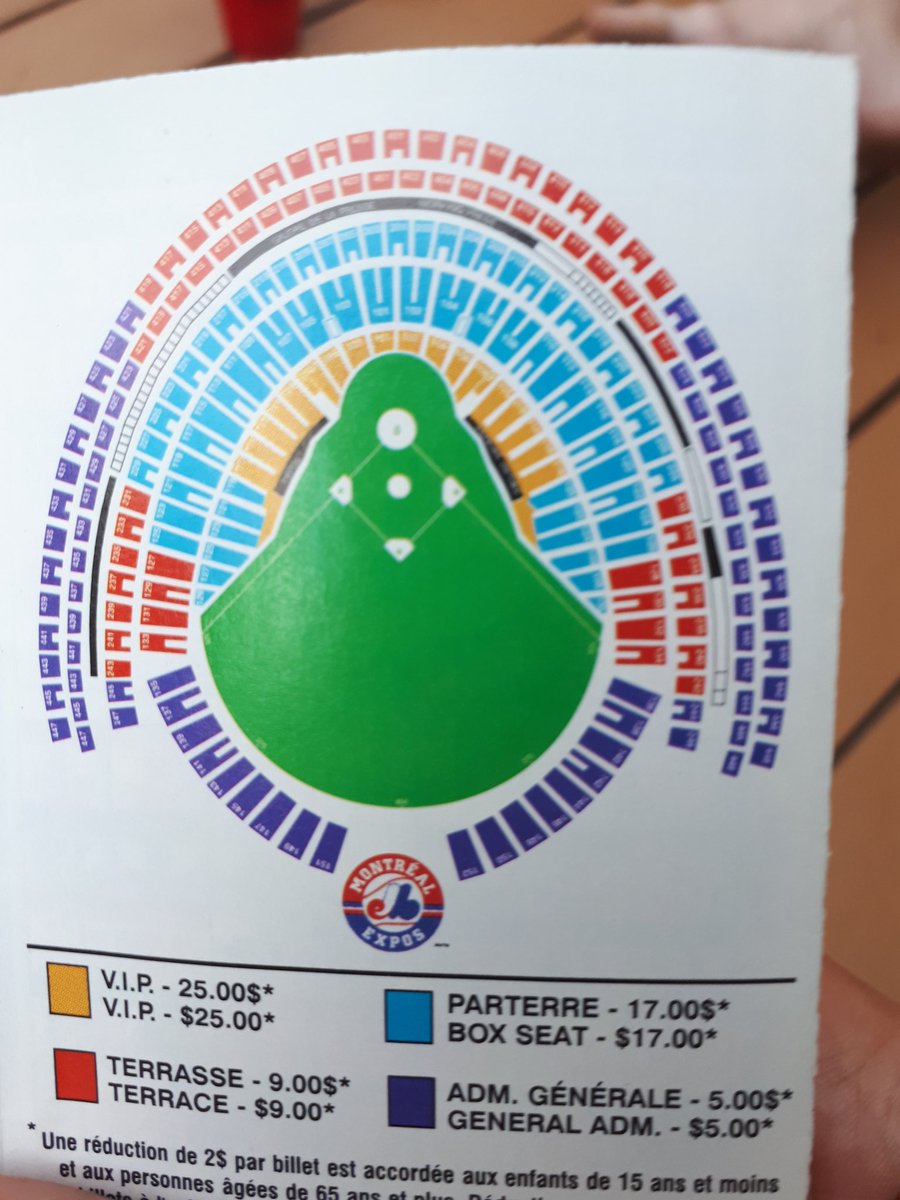 MarkWarnholtz's tweet photo. A little trip down memory lane to the year we would have won it all. 5 dollar seats for best show in town #Expos #nosamours #thecountdownison https://t.co/r7KFtcqAo2