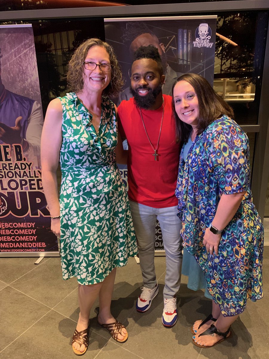 wscarbrough06's tweet photo. Just hanging out with @comedianeddieb and @LyndzLindz ๐ #imalreadyprofessionallydeveloped https://t.co/j4Ys4rxkB5