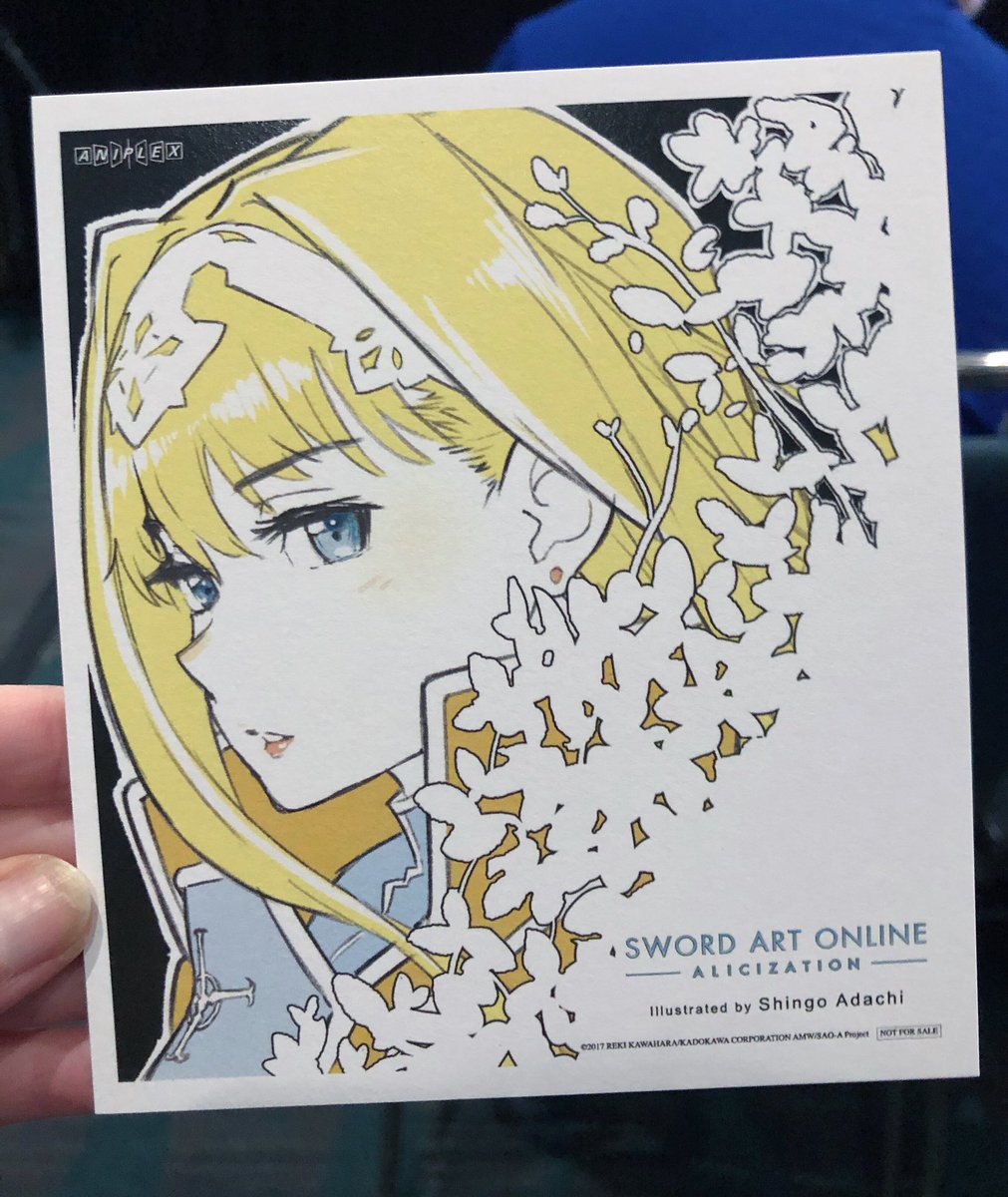 Animelab On Twitter Check Out This Stunning Illustration Of Alice That Was Handed Out At The Sword Art Online Alicization Special Event At Anime Expo Ax2019 Https T Co Eblcdxya3e