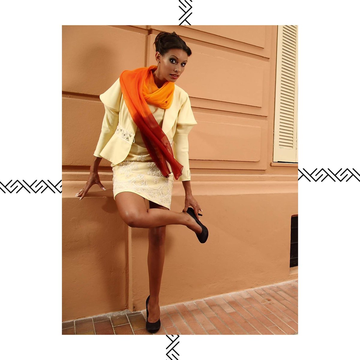 AngyModa's tweet image. This dress gave me an opportunity to show it at one of the first international congresses held at the Campidoglio in Rome. The fabric is by Zegna with lace inserts.