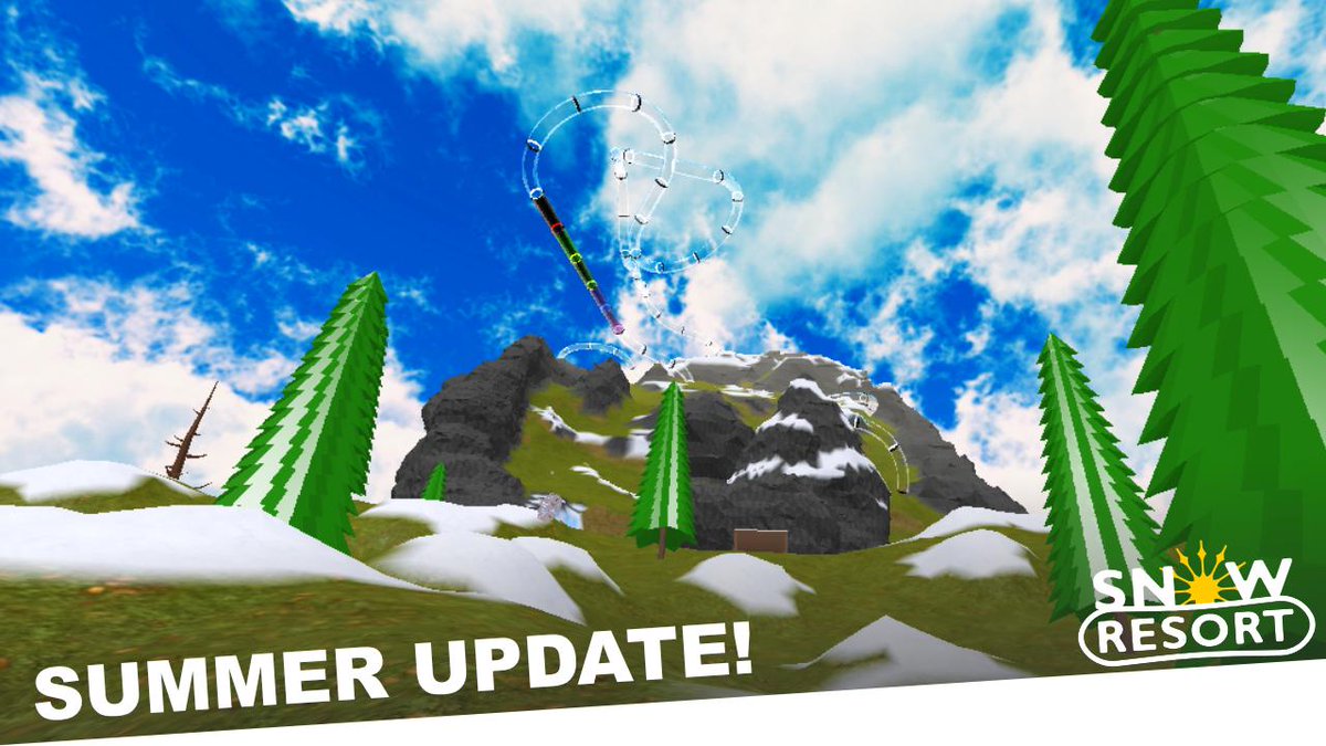 Gui110 On Twitter Snow Resort Summer Update Is Out There Come Check It Out I Accidentally Deleted The Last Post Roblox Robloxdev Rbxdev Https T Co M9kgfncfgi - snow cloud roblox
