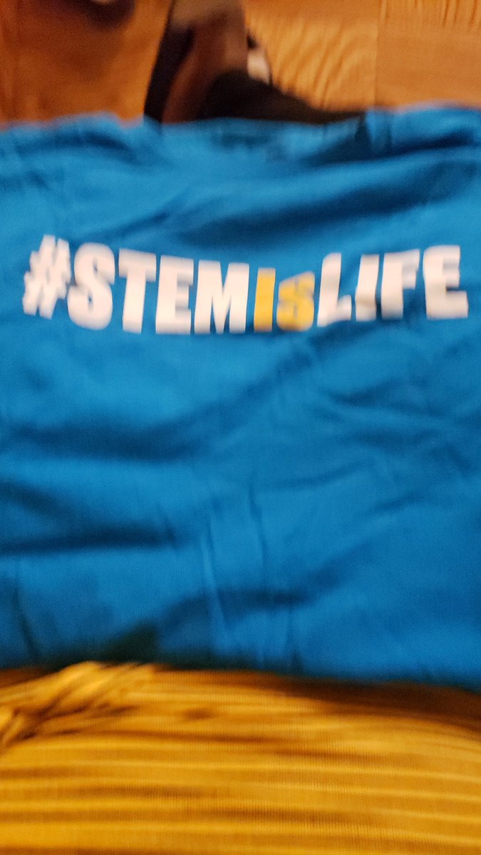 What a surprise..forgot all about this tshirt. And just received this from my TGR stem studio professional develop. 💚 the # Thanks Gyla!!!!! You rock!
#stemislife
#stemstudio 
#TGRFOUNDATION
