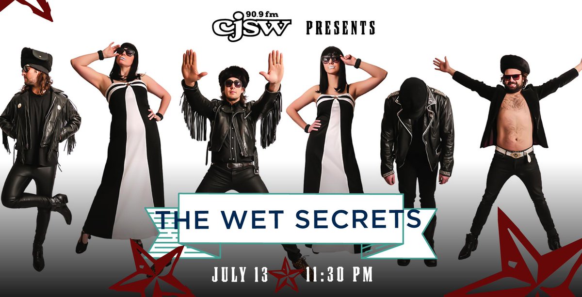 ICMYI <a href="/thewetsecrets/">The Wet Secrets</a> are a six-piece rock 'n roll gang fueled by a primal punk rock spirit, and steered by a love of slinky disco, art rock, and AM gold songwriting. <a href="/groundersmusic/">Grounders</a> opens.

July 13, 2019 | <a href="/KingEddyYYC/">The King Eddy</a>
Learn more at cada.at/2KKKZBT. #yycarts #yycmusic