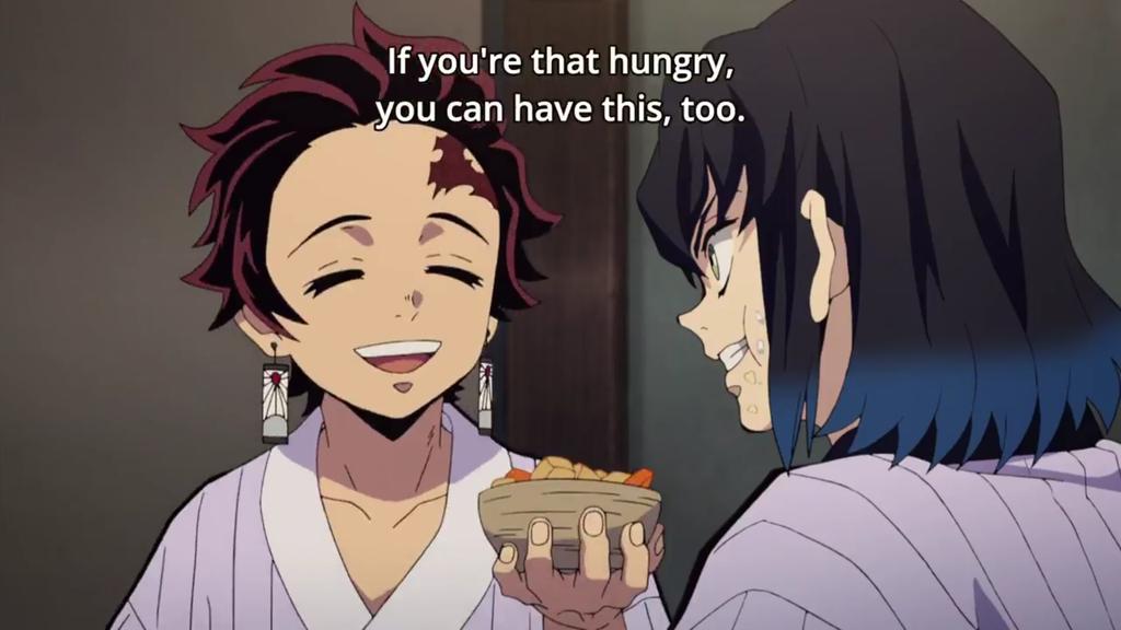 Jsjshdhsjsjhshdhd i don't know how many times i repeat this djjdjsksjsdh and with inosuke's laugh because he thought he did best 