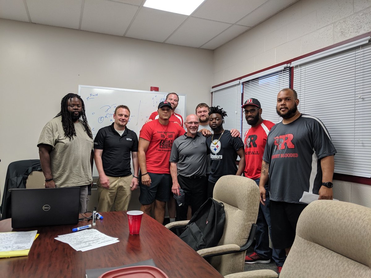 <a href="/RDGschools/">Reading School District</a> football coaches attend a defensive coaching clinic hosted by @thaddeusstevens Head Football Coach Dennis Iezzi. Training the mind to better the athletes! <a href="/SamoanSigma/">Coach Godinet</a> <a href="/TSCTFootball/">@Coach Iezzi</a> <a href="/coachiezzi/">Coach Iezzi</a> <a href="/BadgleyBruce/">Bruce Badgley</a> <a href="/CaryMoyer/">Cary Moyer D2🏈.com PSAC Columnist</a> #knightblooded 🔴⚫🏈💪🏽👍🏽📚📝