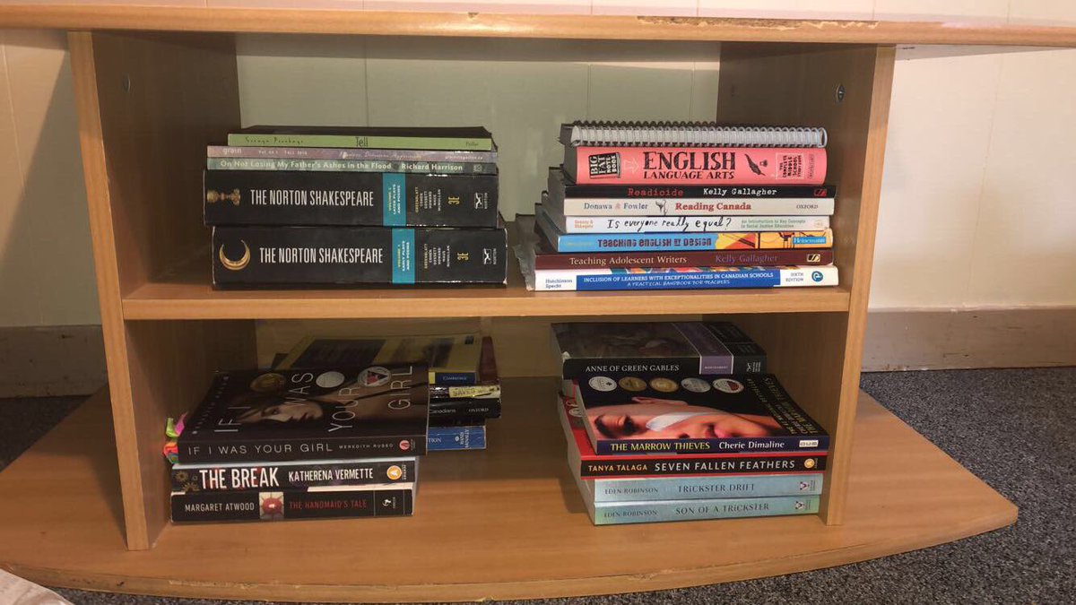 elissabueckert's tweet photo. Top row- teaching resources
Bottom row- history textbooks and novels for personal enjoyment &amp; would be great to teach in the classroom 🍎 
•
What’s in your book stack?
#mybookstack @ncte #nctevillage #teachershelpingteachers #lifelonglearning https://t.co/ZAHOKloyYp