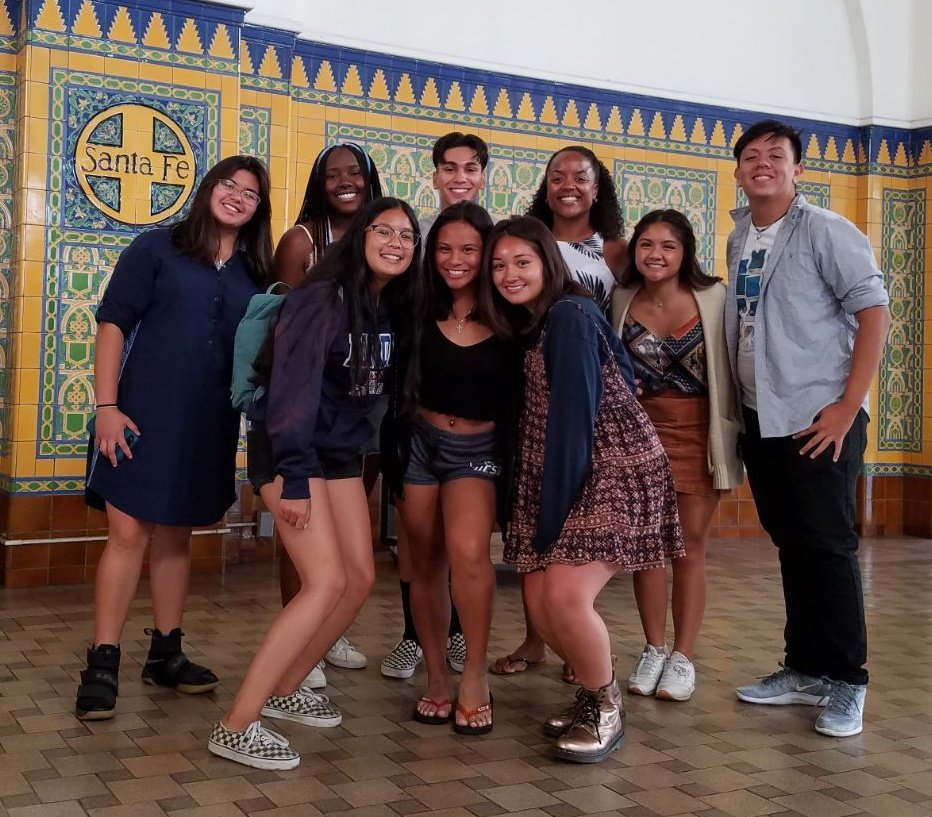 MOHMsScott's tweet photo. Off to @UCSB for #CADAcamp with 8 of my @OlympianASB kids! We are excited for a jam-packed four days of leadership training & gathering awesome ideas to bring back to our school! ππ¦
π€ We even get to share the train ride with @MrsCording_ORH and her @orhs_asb kids!π#suhsdfamily https://t.co/maHeQNRaYI