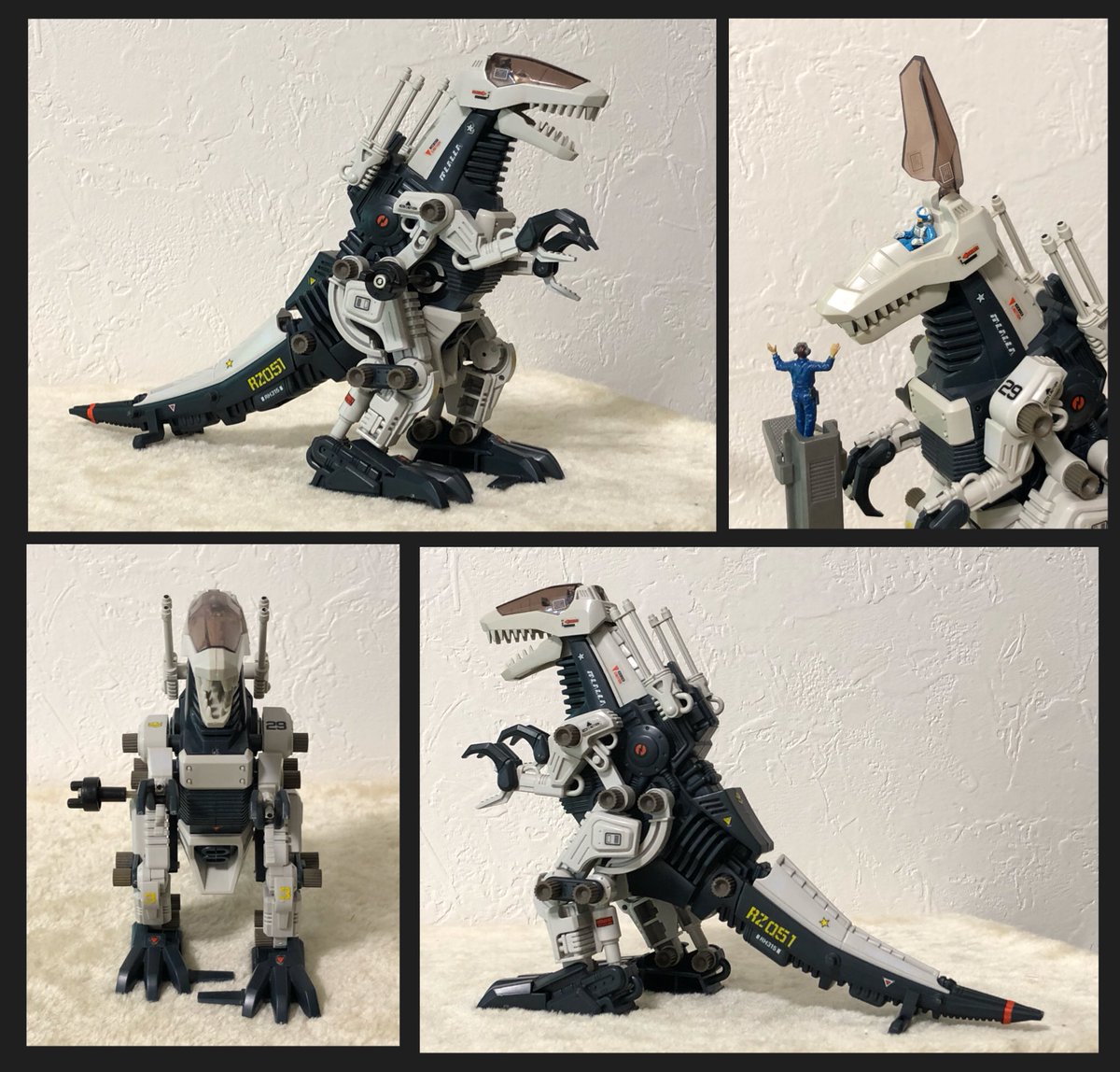 アロザウラー (メカ生体版)の上顎を手動で動かせるようにしました