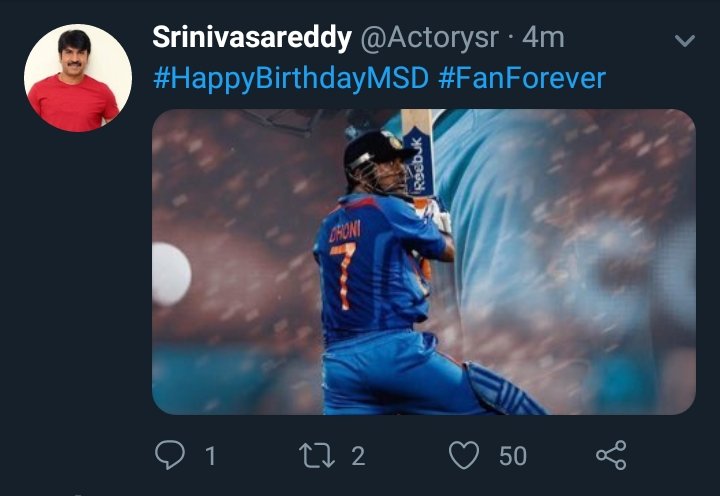 TFI Sensational Comedian Srinivasa Reddy wishes! Look at the tag!!