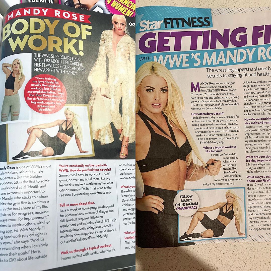 CutThroatMind's tweet photo. Check out my latest spreads in @.starmagazine! I talk about fitness, nutrition &amp; life on the road as a wrestler, as well as my Fit With Mandy App. #MainstreamMandy #GodsGreatestCreation https://t.co/h6vbkHjZGL