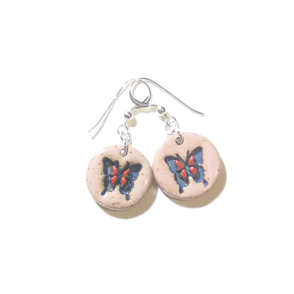 JKCJewelry's tweet photo. Butterfly Earrings, Colorful Bug Earrings, Stoneware Earrings, Ceramic Jewelry, Sterling Leverbacks, Gift For Her, Gardener, Insect Earrings https://t.co/Fhe6vIp10z #pottery #Etsymntt #Etsyfinds #JKCJewelry #ColorfulButterfly https://t.co/fLD2UQLkJ2