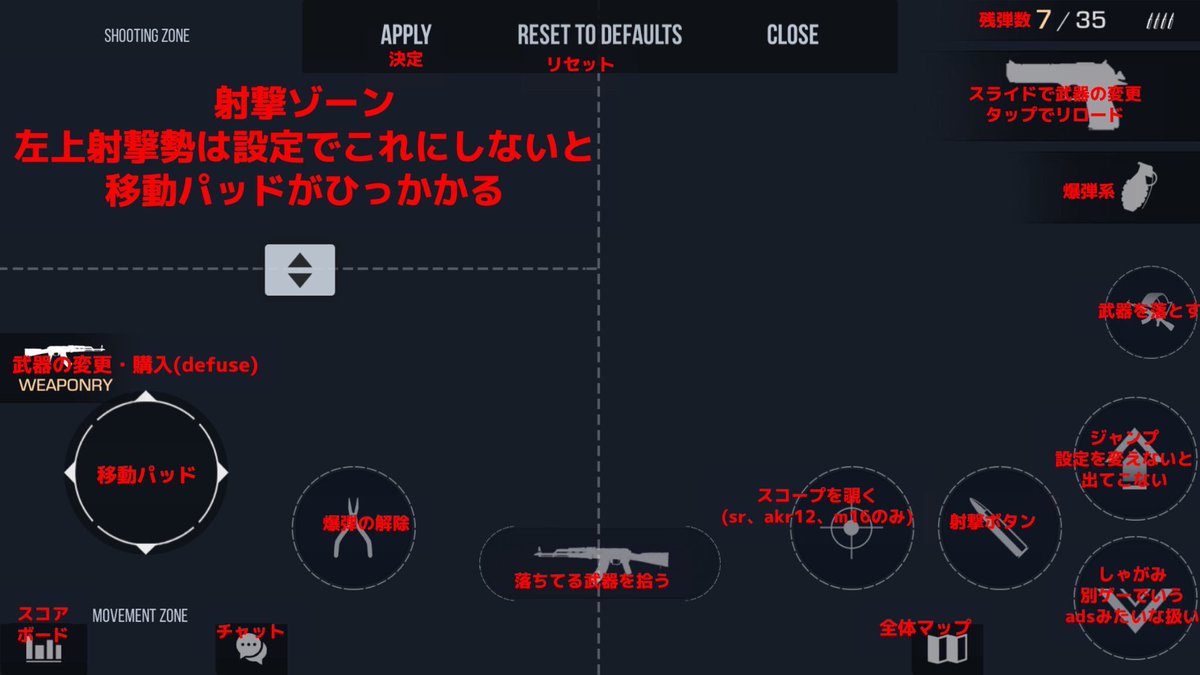 Maun Twitterren 人口増えそうな予感がしたりしなかったりするのでstandoff2の設定の日本語訳やボタンの役割を再投稿しときます Standoff2 So2 日本語訳 スタンドオフ2 スタオフ2 拡散希望