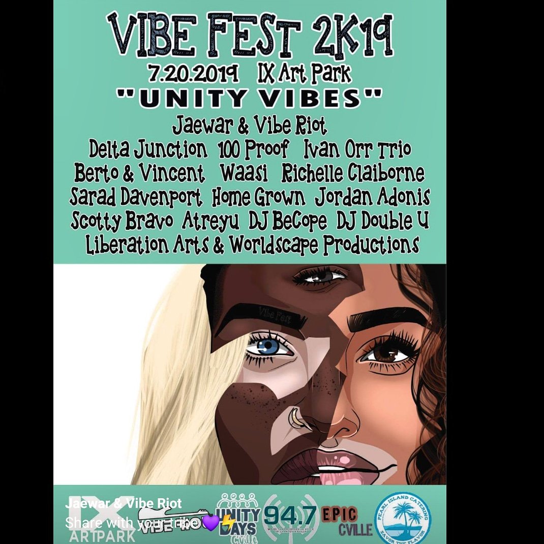 Luv2h8blee's tweet image. The #Vibefest #2K19 lineup is complete...plz come support this free #UnityDays event #Cville #VA