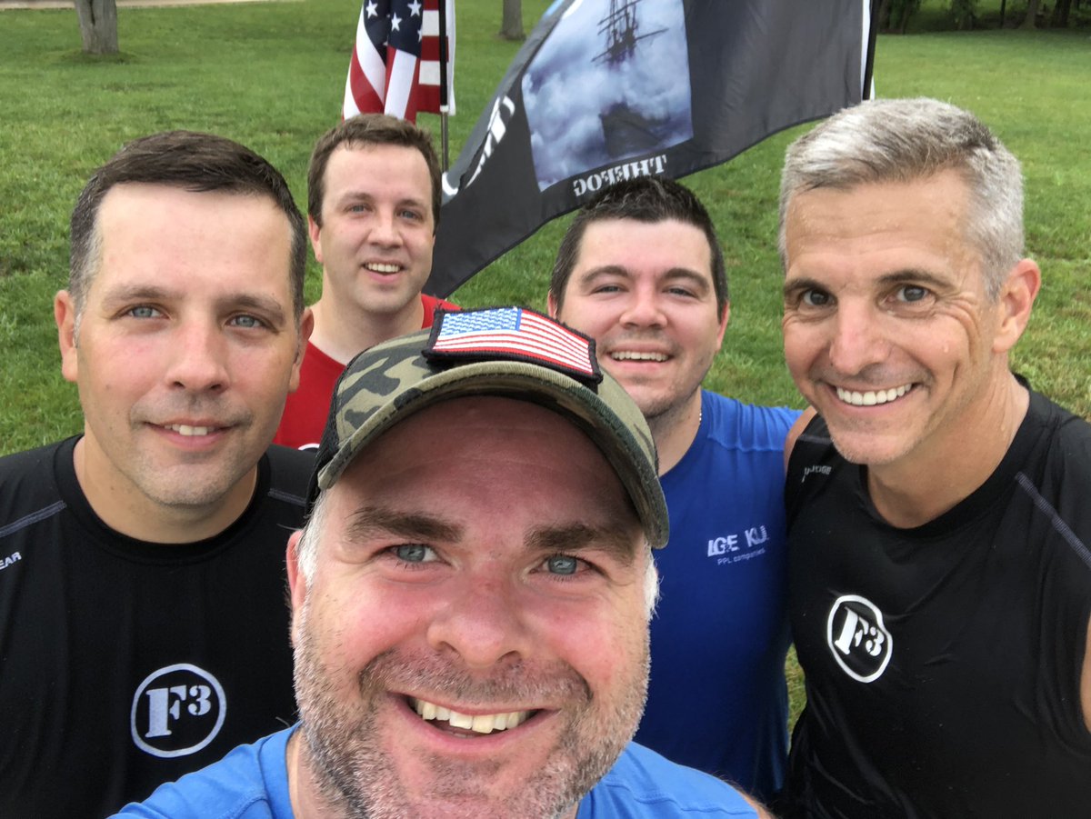 DavidMcconda's tweet photo. 5 at the Fog this morning working out in honor of our boy @F3Miyagi. Good luck in Florida brother! @F3Louisville @F3Parklands https://t.co/YL4CGEDwQM