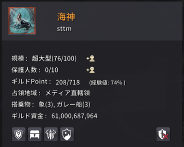Tatyo 黒い砂漠 ギルド資金最高額更新出来ました 今週は戦闘ないから海頑張ろう
