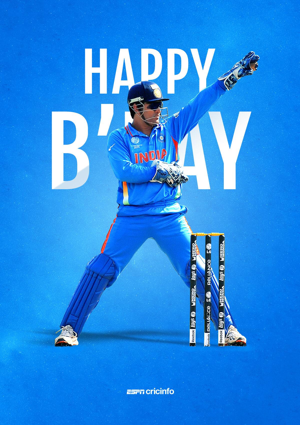 I wish you very very happy birthday
Mr. Mahendra Singh Dhoni. 