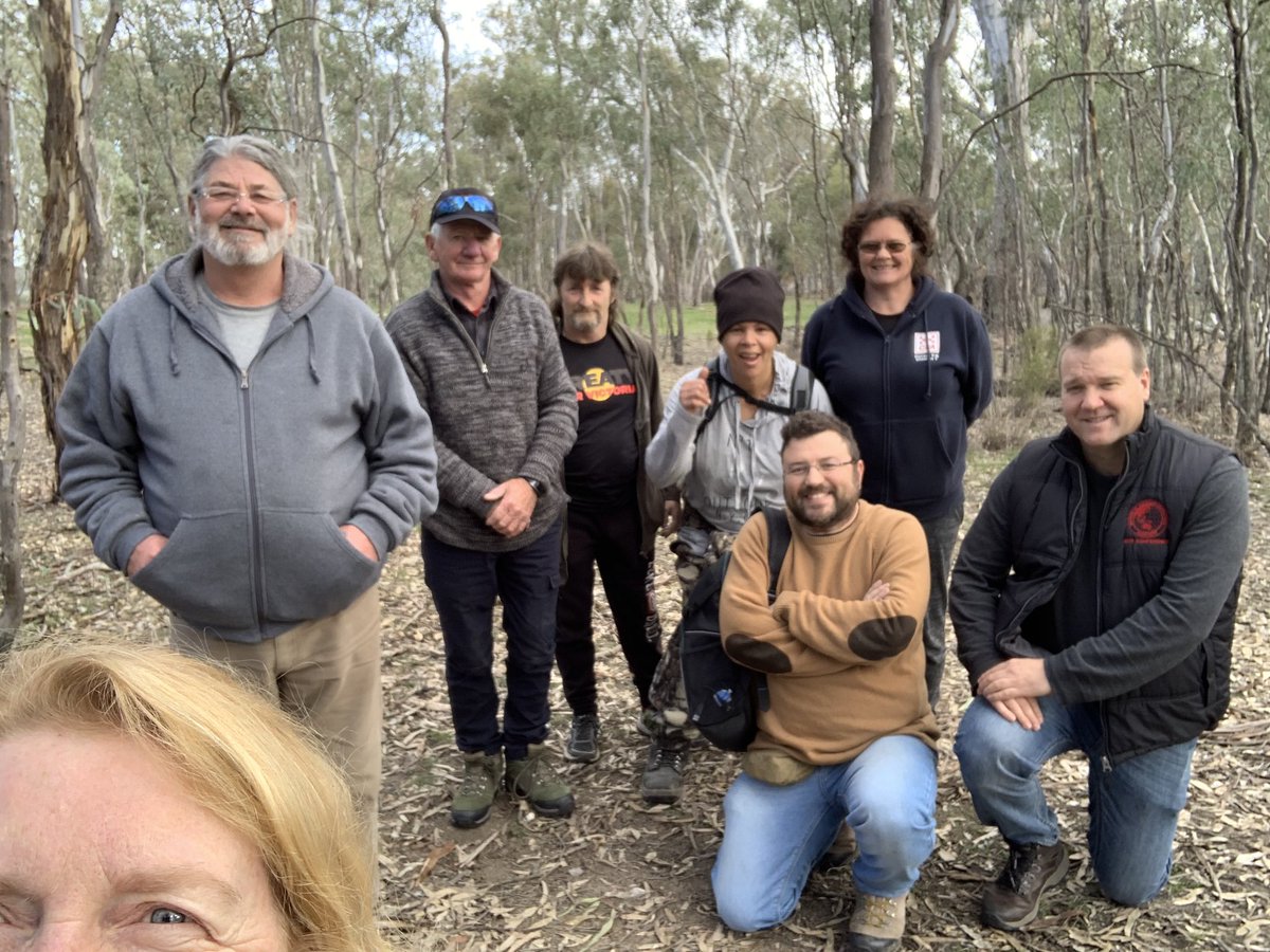 Great weekend talking Cultural Mapping (Bruce Doran)and Palaeoecology with @TaungurungC community members on country. Very special day at Reedy Lake.