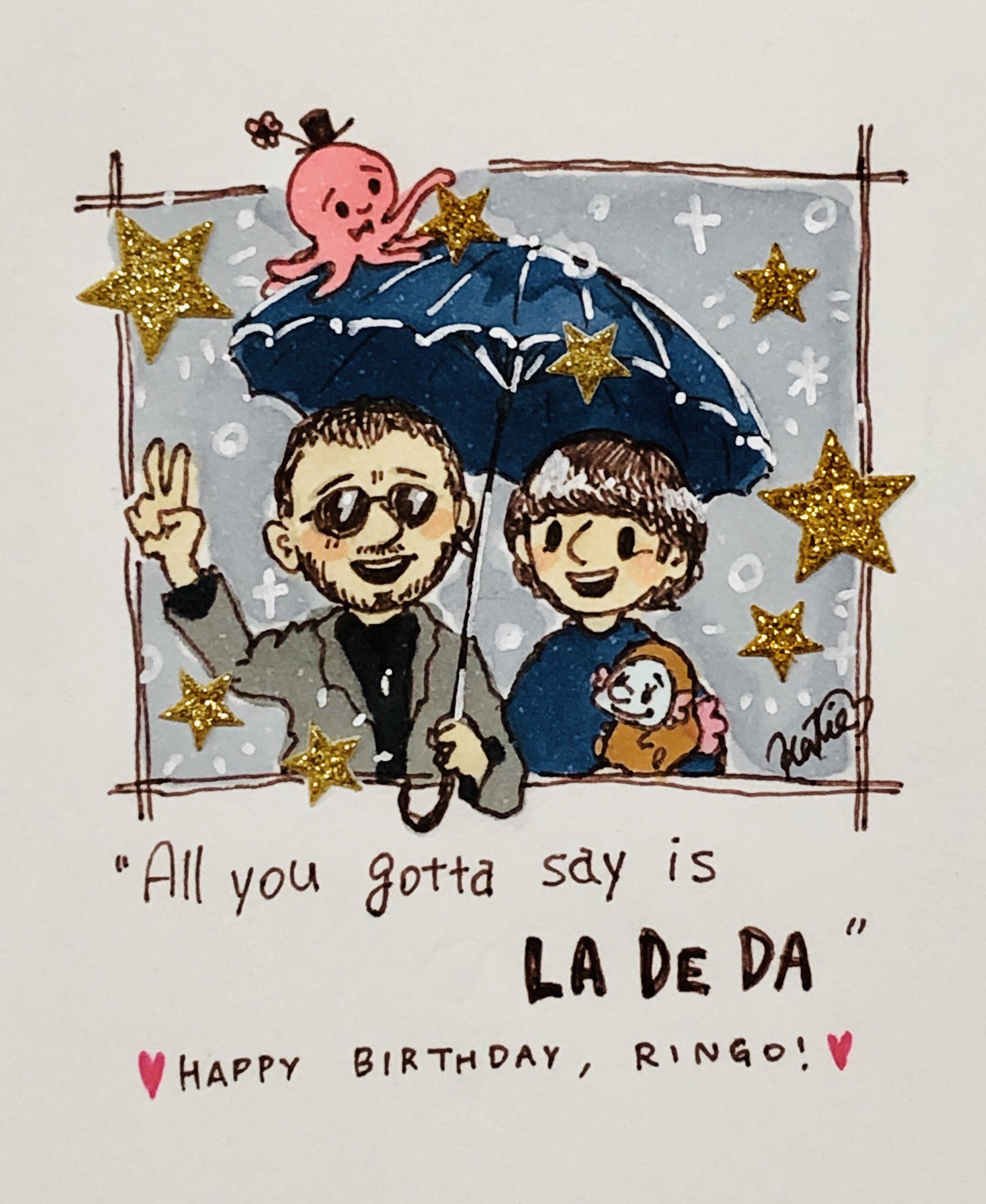 Happy birthday Ringo Starr!!
79            Peace and love                                         